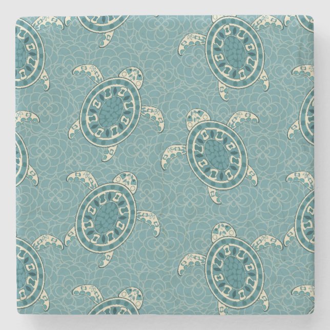 Posavasos De Piedra fondo de las tortugas (Anverso)