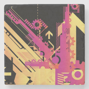 Posavasos De Piedra Fondo de semitono técnico 7