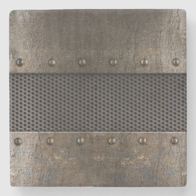 Posavasos De Piedra Fondo del metal del Grunge (Anverso)