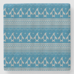 Posavasos De Piedra Fondo hecho punto azul