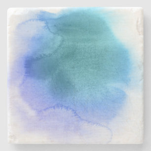 Posavasos De Piedra Fondo pintado a mano 12 de la acuarela abstracta