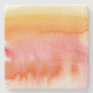 Posavasos De Piedra Fondo pintado a mano 17 de la acuarela abstracta