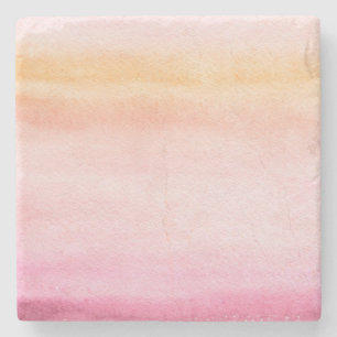 Posavasos De Piedra Fondo pintado a mano 4 3 de la acuarela abstracta