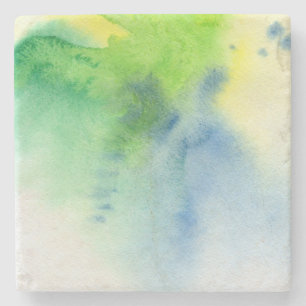 Posavasos De Piedra Fondo pintado a mano 8 de la acuarela abstracta