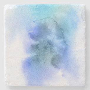 Posavasos De Piedra Fondo pintado a mano 9 de la acuarela abstracta