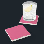 Posavasos De Piedra fondo rosa con borde blanco<br><div class="desc">El diseño es un gran cuadrado azul que parece un cielo claro y luminoso. El color del cielo es un color azul intenso que le confiere un aspecto animado y animado.</div>