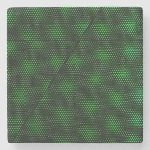 Posavasos De Piedra Fondo verde abstracto