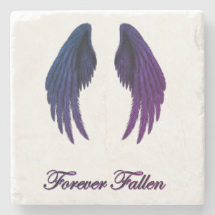 Posavasos De Piedra Forever Fallen Wings Coaster Design