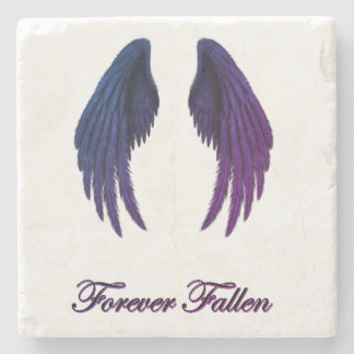 Posavasos De Piedra Forever Fallen Wings Coaster Design