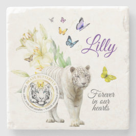 Posavasos De Piedra Forever in our hearts