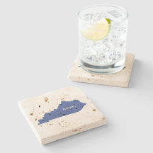 Forma de silueta del mapa del estado del hogar azu