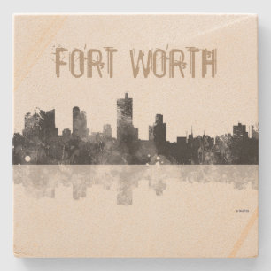 Posavasos De Piedra FORT WORTH, TEJAS - la piedra bebe el práctico de
