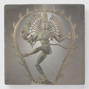 Posavasos De Piedra Foto de la estatua de Shiva bailando
