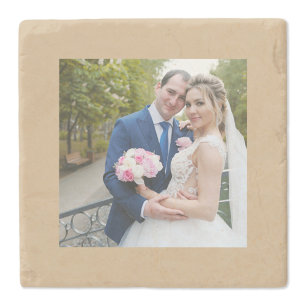 Posavasos De Piedra Foto de la frontera de Square Tan