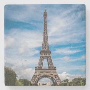 Posavasos De Piedra Foto de la torre Eiffel