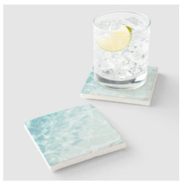 Posavasos De Piedra Foto de Personalizado de Agua del Océano Resumen P