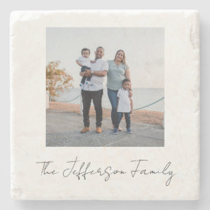Posavasos De Piedra Foto personalizada con texto al estilo de Instagra