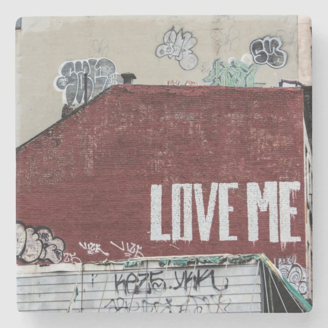 Posavasos De Piedra Foto urbana de la calle de New York City (Anverso)