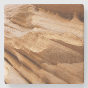 Posavasos De Piedra Fotografía abstracta de la pared del cañón de Sión