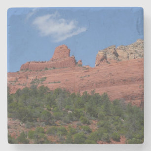 Posavasos De Piedra Fotografía de Steamboat Rock en Sedona Arizona