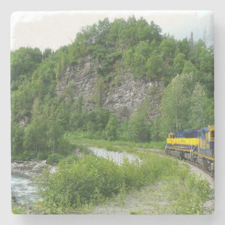 Posavasos De Piedra Fotografía de vacaciones en tren Denali Express Al