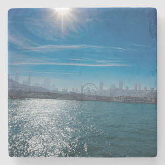 Posavasos De Piedra Fotografía del paseo marítimo de San Francisco Pie