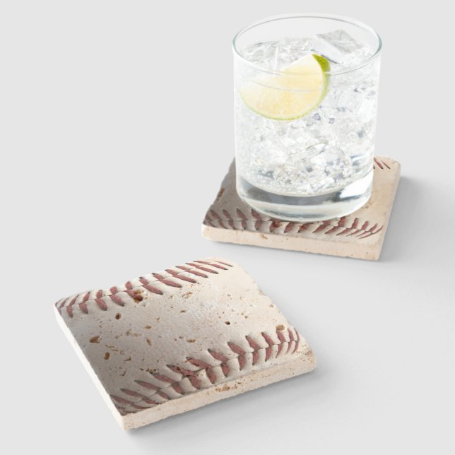 Posavasos De Piedra Fotografía deportiva de béisbol (Lateral)