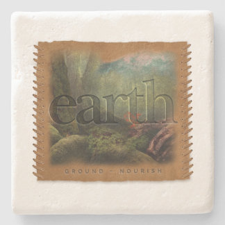 Posavasos De Piedra Four Elements - Earth. - Coaster