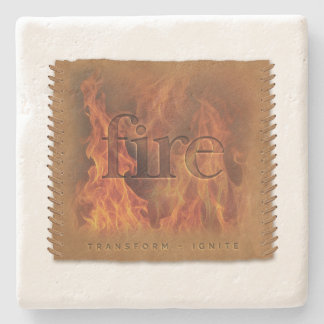 Posavasos De Piedra Four Elements - Fire - Coaster