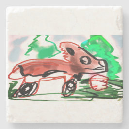 Posavasos De Piedra Fox en primavera