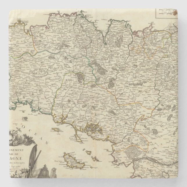 Posavasos De Piedra Francia 53 (Anverso)