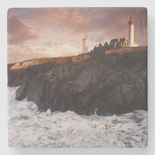 Posavasos De Piedra Francia, faro al amanecer
