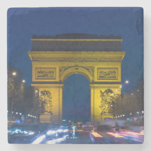 Posavasos De Piedra Francia, París. El Arco de Triunfo y el
