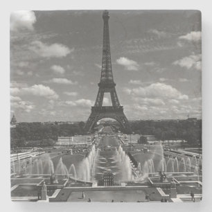 Posavasos De Piedra Francia Vintage Paris Fontains Tower Eiffel