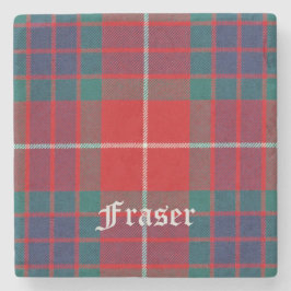 Posavasos De Piedra Fraser, Fraser Scottish Tartán, Fraser Clan, Frase
