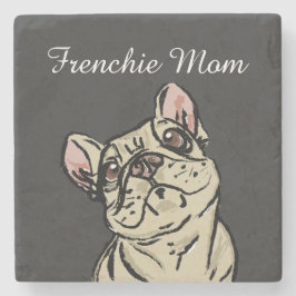 Posavasos De Piedra Frenchie Mom