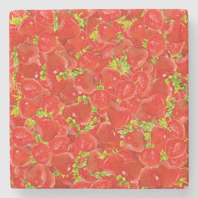 Posavasos De Piedra Fresas (Anverso)