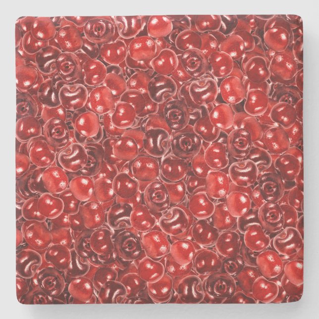 Posavasos De Piedra Fresas dulces (Anverso)