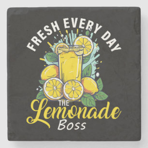 Posavasos De Piedra Fresco Todos Los Días El Jefe De La Limonada