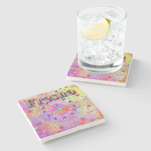 Posavasos De Piedra Fresno Lucky Golden Coaster