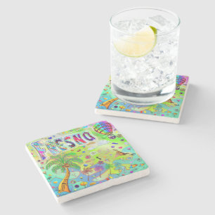 Posavasos De Piedra Fresno Melodía Atemporal Coaster