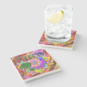 Posavasos De Piedra Fresno Tropical Friends Coaster