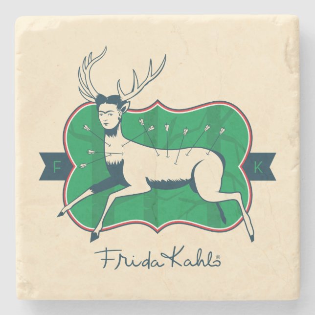 Posavasos De Piedra Frida Kahlo el | los ciervos heridos (Anverso)