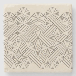 Posavasos De Piedra Frontera abstracta