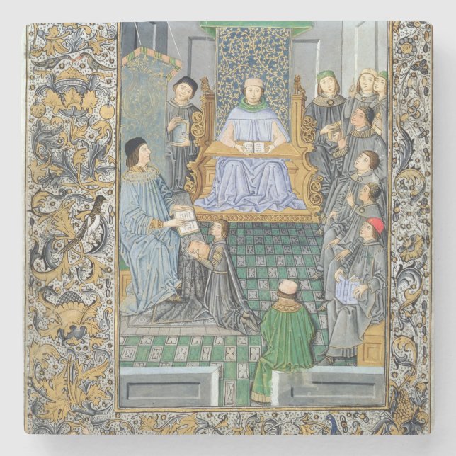 Posavasos De Piedra Frontispiece Gramatica de Antonio de Nebrija de ' (Anverso)