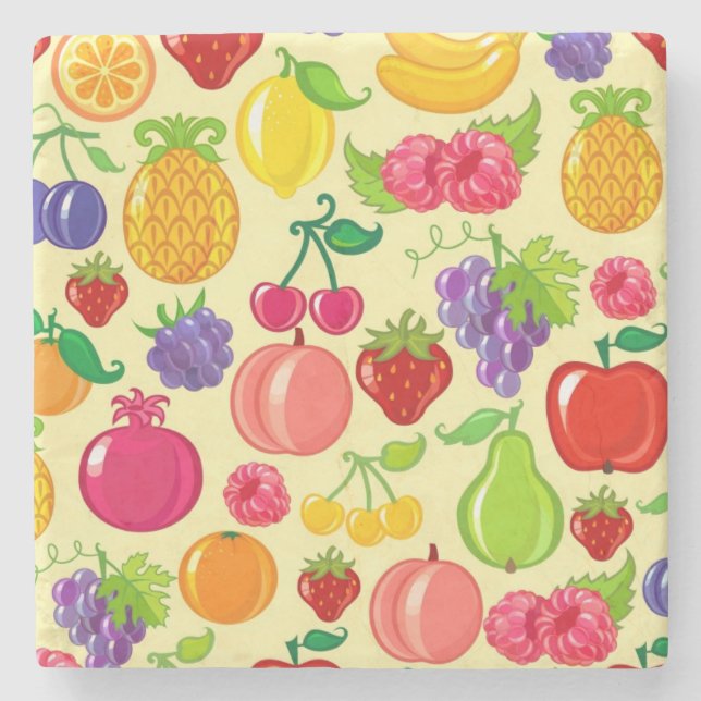 Posavasos De Piedra Fruta (Anverso)