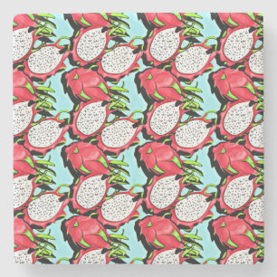 Posavasos De Piedra fruta del dragón rojo