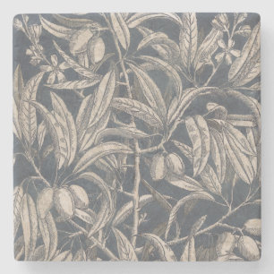 Posavasos De Piedra Fruta del vintage y I floral