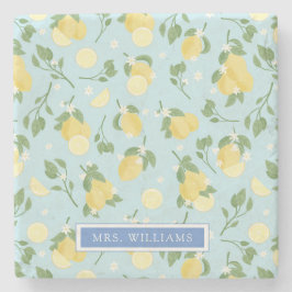 Posavasos De Piedra Frutas de verano limoneras de piedra personalizada