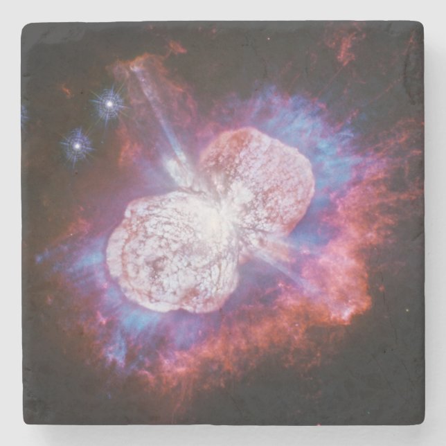 Posavasos De Piedra Fuegos artificiales del sistema Binary Star Eta Ca (Anverso)